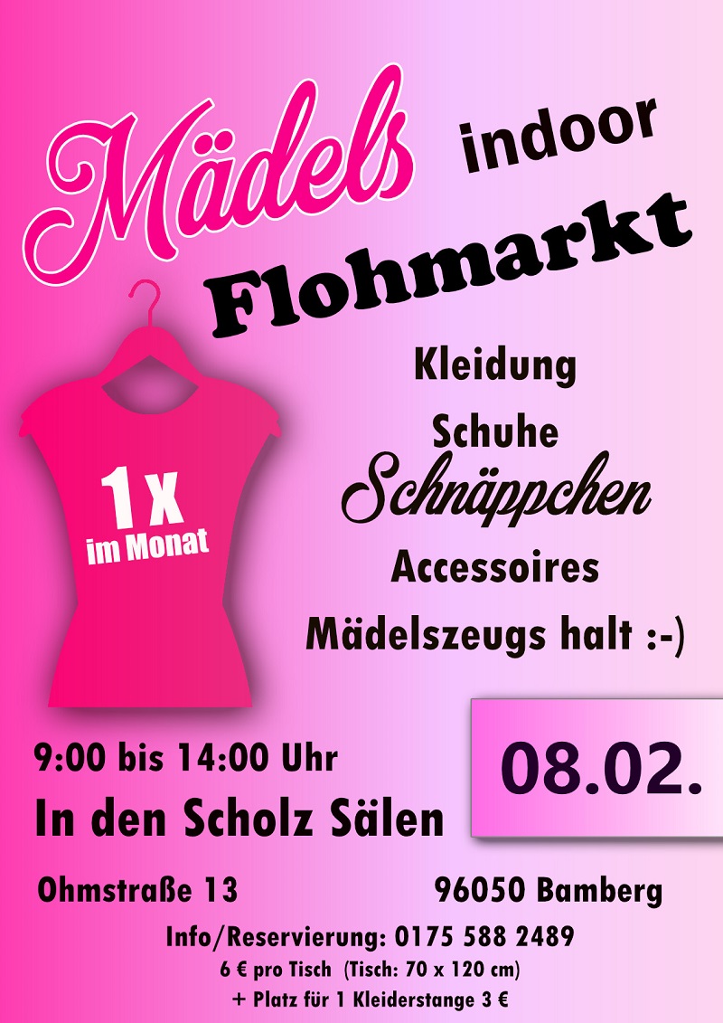 Flohmarkt Plakat mit Text